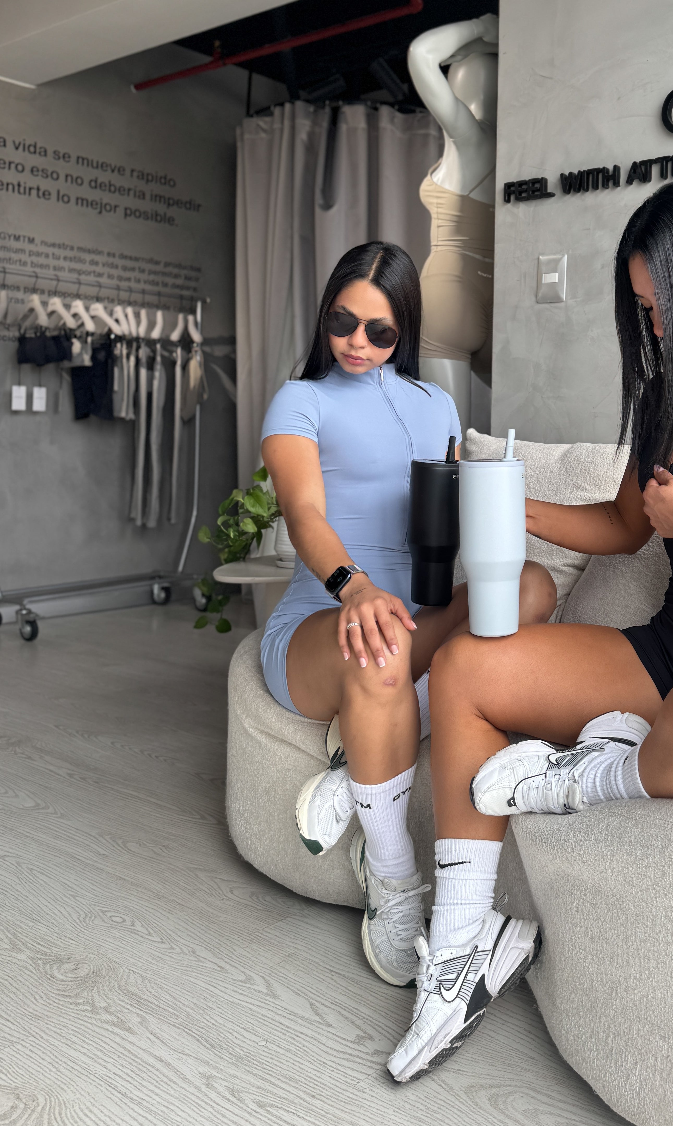 PLAYSUIT ZIPPER NECK
