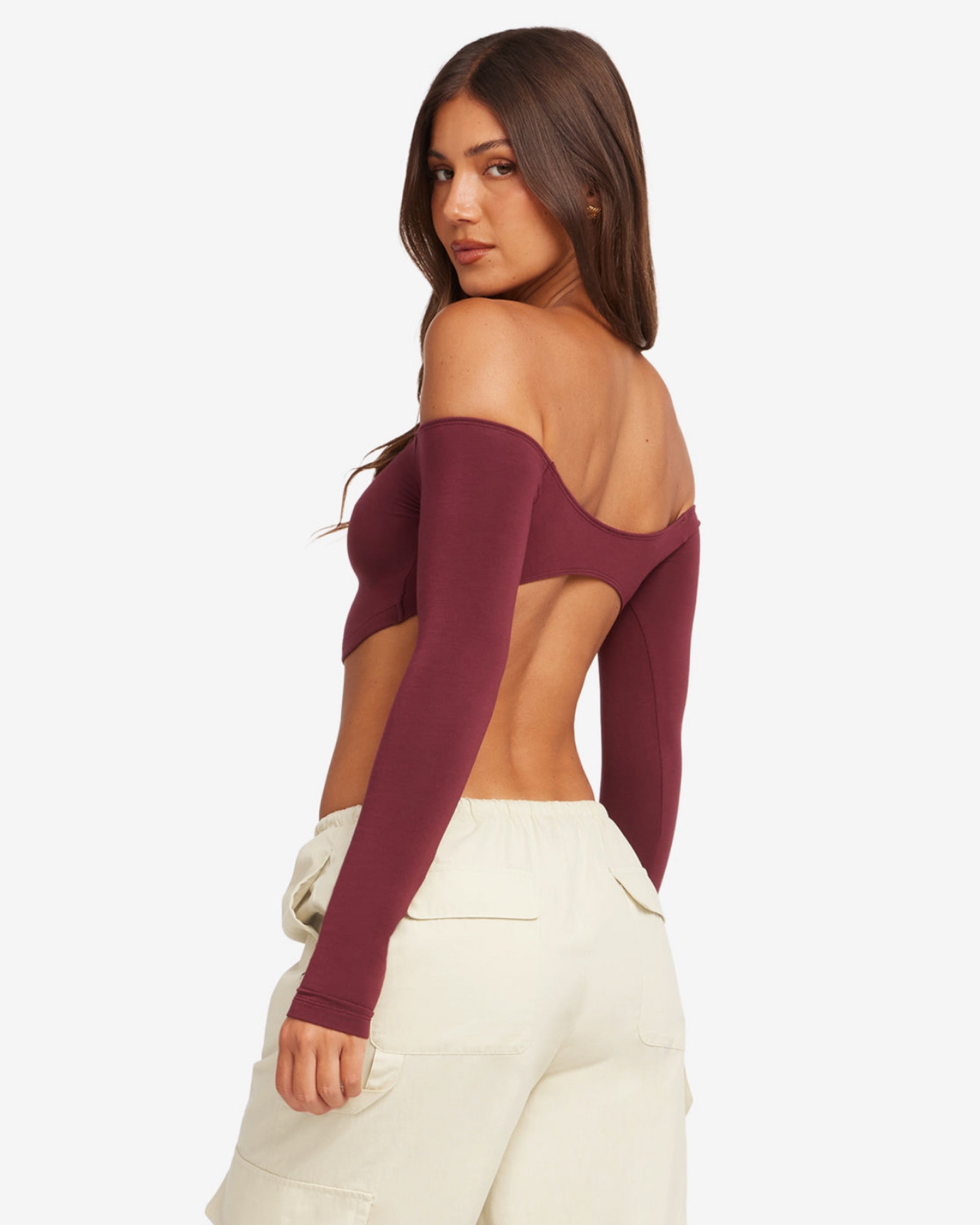 CROP OPEN BACK